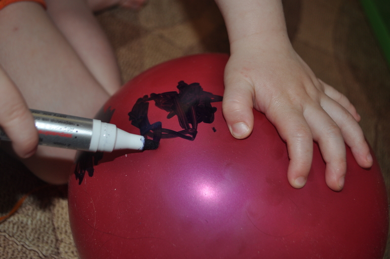 Рисование на шариках