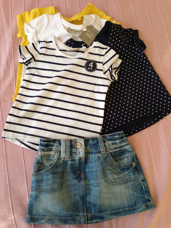 Наша посылочка NEXT, размер 12-18 сравниваю с размером 6-9