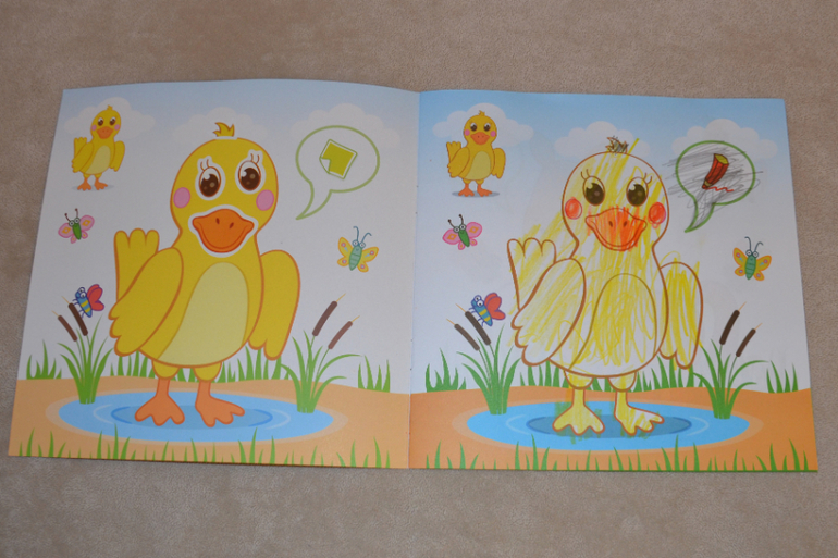 Наклейки, раскраски, найди отличие - 3 в 1